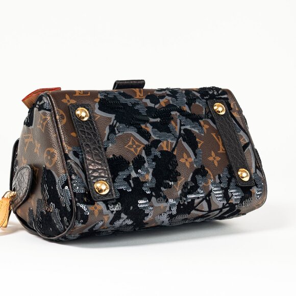 Louis Vuitton AW/10 Carrousel Monogram Fleur de Jais Sequined Velvet Handbag - Picture 5 of 15
